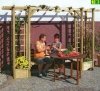 Pergola drewniana z ławką  ROXANA